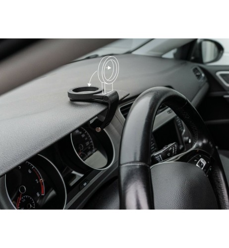 Porta telefono magnetico da cruscotto con 2 dischi inclusi