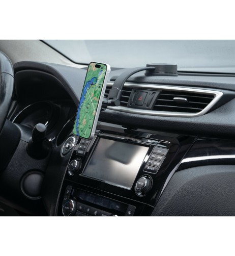 Porta telefono magnetico con ventosa adesiva a basso profilo