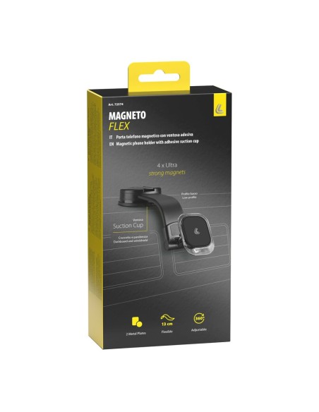 Porta telefono magnetico con ventosa adesiva a basso profilo