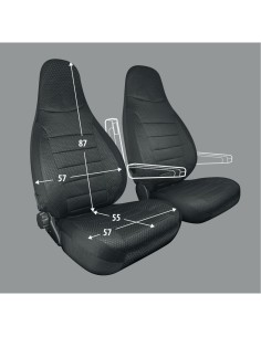 Coprisedili universali per camper con poggiatesta integrato Travel Entire 2