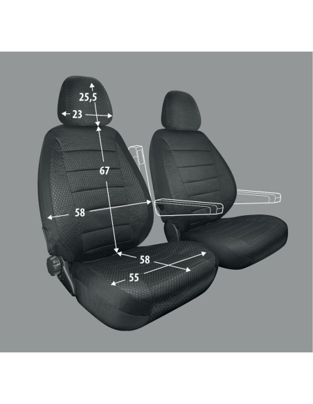 Coprisedili universali per camper Travel Easy Fit