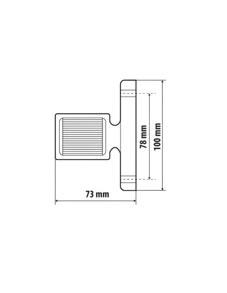 Luce ingombro 6 Led 12 24V omologata Alpha Flex 7 Sinistra