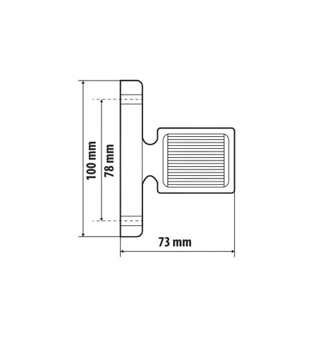 Luce ingombro 6 Led 12 24V omologata Alpha Flex 7 Destra