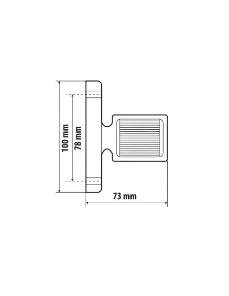Luce ingombro 6 Led 12 24V omologata Alpha Flex 7 Destra