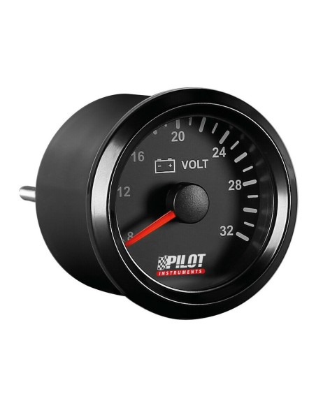 Indicatore 2 retroilluminato Voltimetro Black Analogue