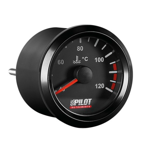 Indicatore 2 retroilluminato Temperatura acqua Black Analogue