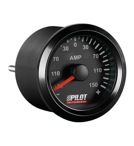 Indicatore 2 retroilluminato Amperometro Black Analogue