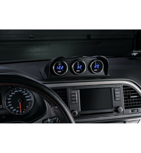 Indicatore 2 retroilluminato Voltimetro Black Digital