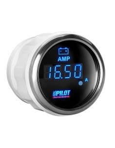 Indicatore 2 retroilluminato Amperometro Black Digital