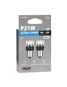 Coppia lampadine auto Led BA15s Ultra Lumen Series Resistenza incorporata