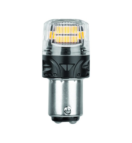Coppia lampadine auto Led BAY15d Ultra Lumen Arancio Resistenza incorpora