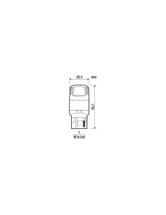 Coppia lampadine auto Led W3x16d T20 Ultra Lumen Bianco Resistenza incorp 2