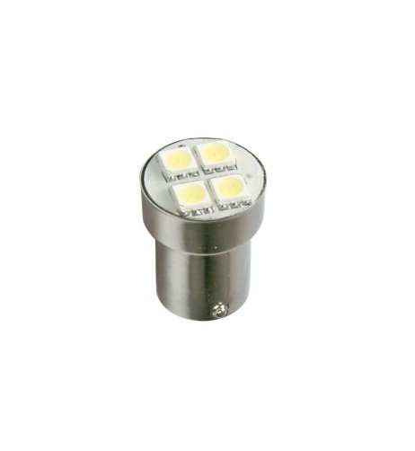 Lampadina Hyper Led 24V BA15s P21W 4 LED bianca