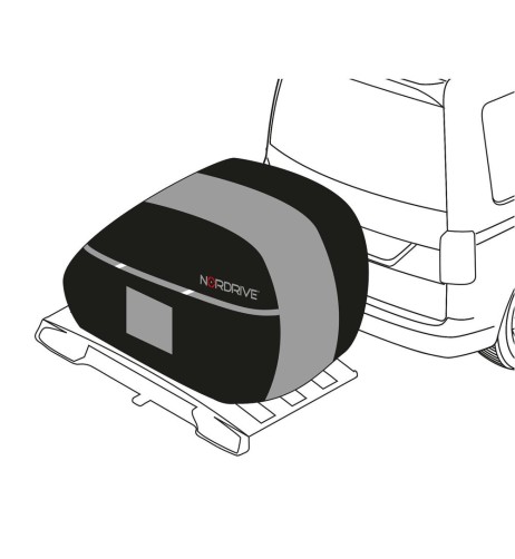 Copertura universale per portabici gancio traino