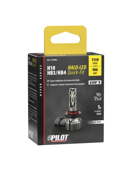 Lampada conversione a LED Halo Led Hyper Series H10 HB3 HB4