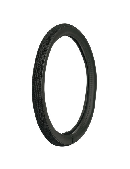 Coprivolante auto universale 37 39cm in similpelle Duo Grip Nero Coprivolante auto universale 37 39cm in similpelle Duo Grip Nero