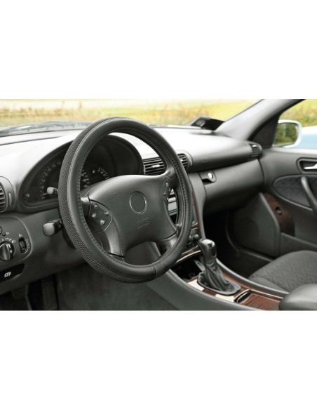 Coprivolante auto universale 37 39cm in similpelle Duo Grip Nero Coprivolante auto universale 37 39cm in similpelle Duo Grip Nero