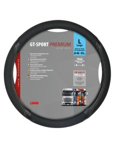 Coprivolante camion GT Sport nero beige in TPE taglia L 46 48cm