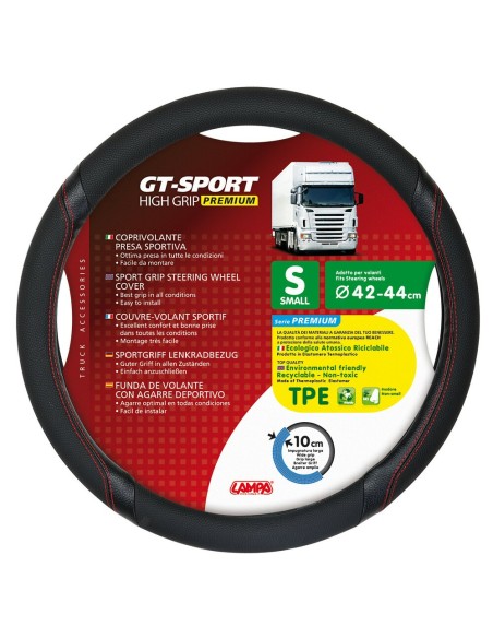 Coprivolante camion GT Sport nero rosso in TPE taglia S 42 44cm