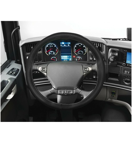 Coprivolante camion Premium Truck in pelle nera da cucire 44 46cm