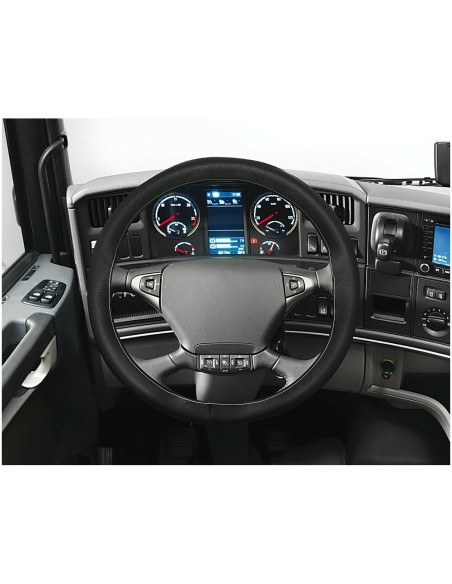 Coprivolante camion Premium Truck in pelle nera da cucire 44 46cm