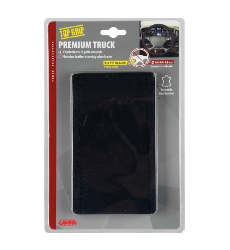 Coprivolante camion Premium Truck in pelle nera da cucire 44 46cm