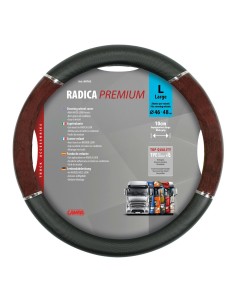 Coprivolante camion in TPE con inserti in radica look 46 48cm