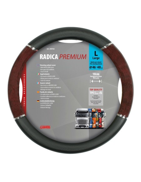 Coprivolante camion in TPE con inserti in radica look 46 48cm