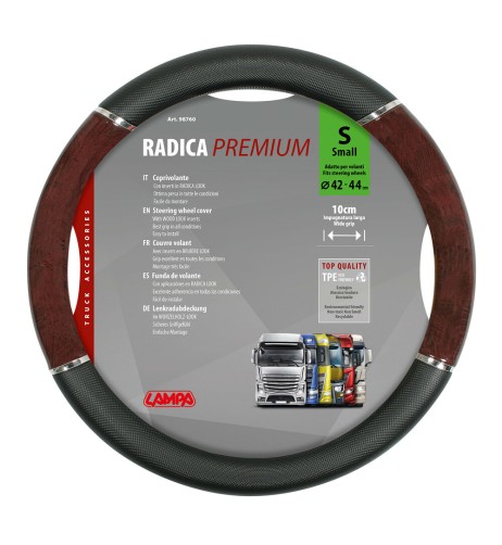 Coprivolante camion in TPE con inserti in radica look 42 44cm