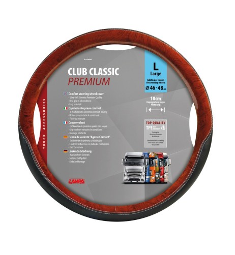 Coprivolante camion in TPE con inserti in radica look Club 46 48cm