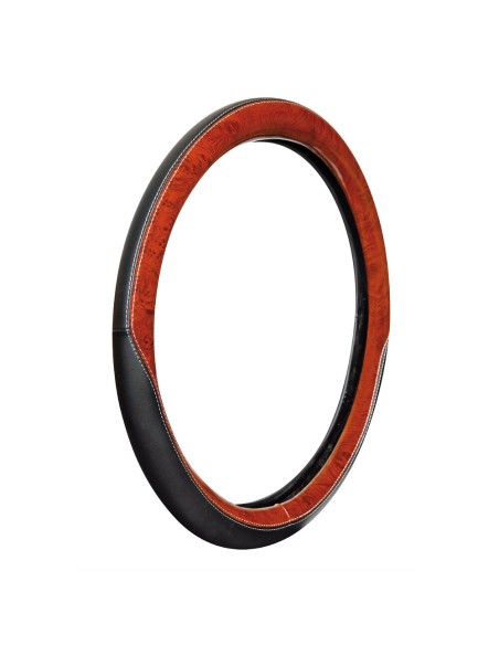 Coprivolante camion in TPE con inserti in radica look Club 46 48cm Coprivolante camion in TPE con inserti in radica look Club 46 48cm