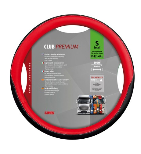 Coprivolante camion in TPE similpelle Rosso Club Premium 42 44cm