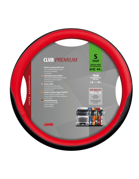 Coprivolante camion in TPE similpelle Rosso Club Premium 42 44cm Coprivolante camion in TPE similpelle Rosso Club Premium 42 44cm