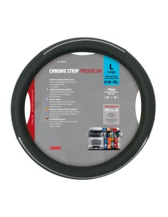 Coprivolante camion in eco pelle traforata Crome Strip Premium 46 48cm