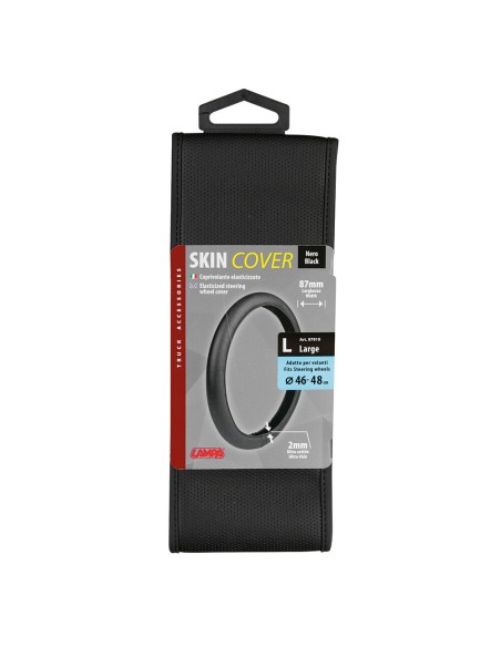 Coprivolante elasticizzato Camion ultra sottile Nero 46 48cm Coprivolante elasticizzato Camion ultra sottile Nero 46 48cm
