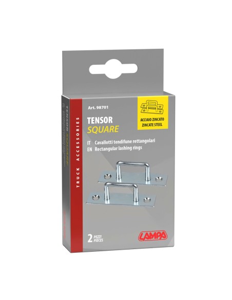 Cavallotti tendifune rettangolari camion 2 pezzi