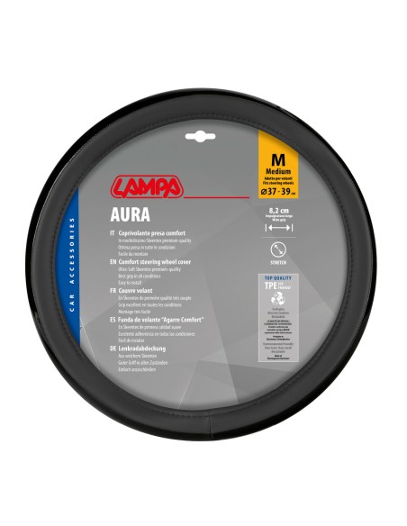 Coprivolante auto universale in Skeentex Aura nero 37 39cm 