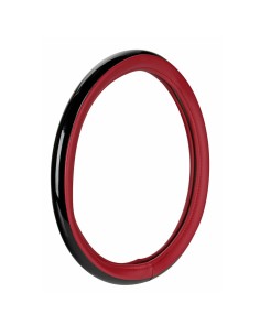 Coprivolante auto universale in Skeentex Aura rosso 37 39cm 