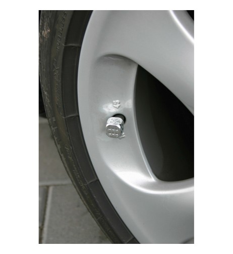 Set 4 tappi coprivalvola DADI custom cromo