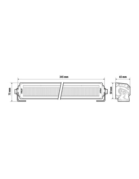 Barra multifunzione a Led 12 24V Glare Blade 30 345mm IP67