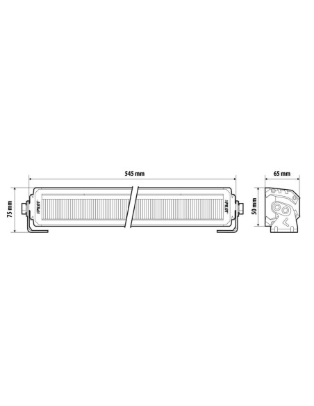 Barra multifunzione a Led 12 24V Glare Blade 50 545mm IP67