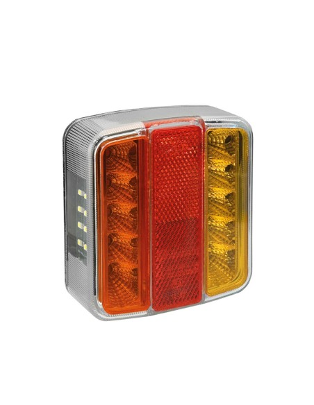 Fanale posteriore a 29 Led 5 funzioni 12 24V omologato