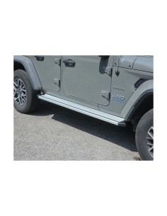 Pedane laterali STD squadrate alluminio Jeep Wrangler JL 5 porte dal 2018