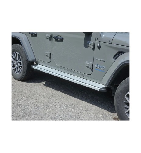 Pedane laterali STD squadrate alluminio Jeep Wrangler JL 5 porte dal 2018