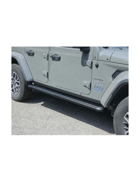 Pedane laterali S50 stondate alluminio BLACK Jeep Wrangler JL 5 porte dal 2