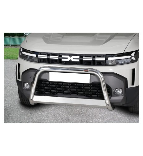 Bull Bar protezione anteriore inox lucido 60mm Dacia Duster dal 2024