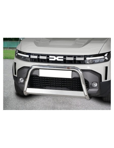 Bull Bar protezione anteriore inox lucido 60mm Dacia Duster dal 2024