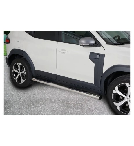 Pedane laterali acciaio inox lucido 70mm Dacia Duster dal 2024