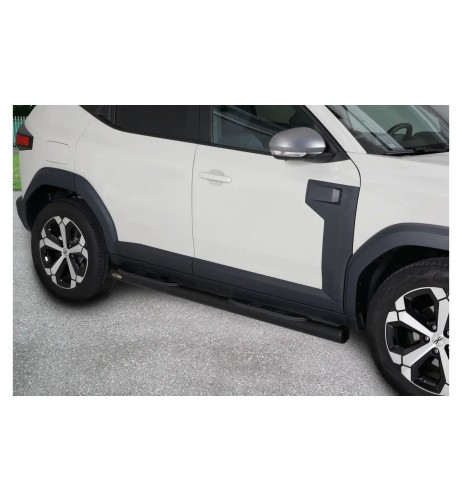 Pedane laterali acciaio inox BLACK 70mm Dacia Duster dal 2024