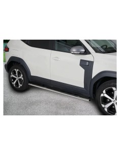 Pedane laterali acciaio inox lucido ovali Dacia Duster dal 2024